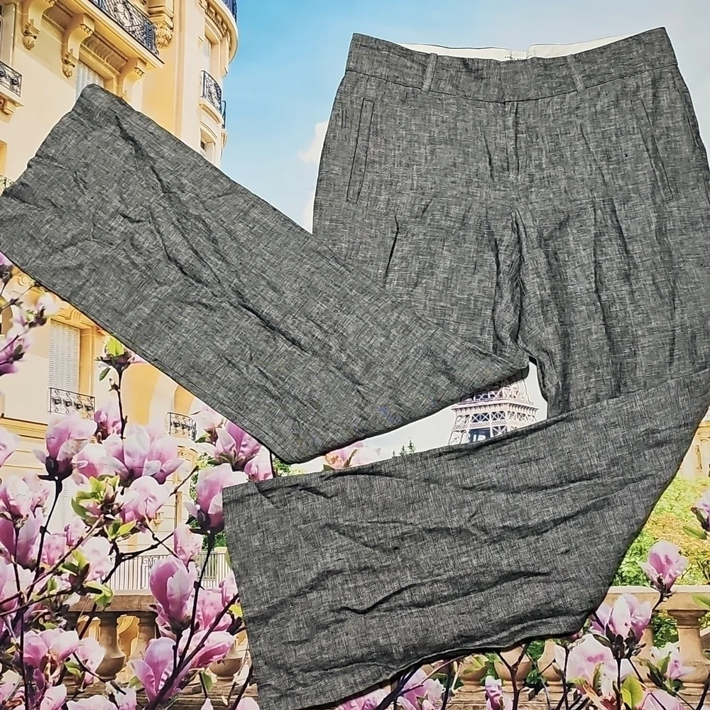 Banana‎ Republic Linen Gray Pants Size 8